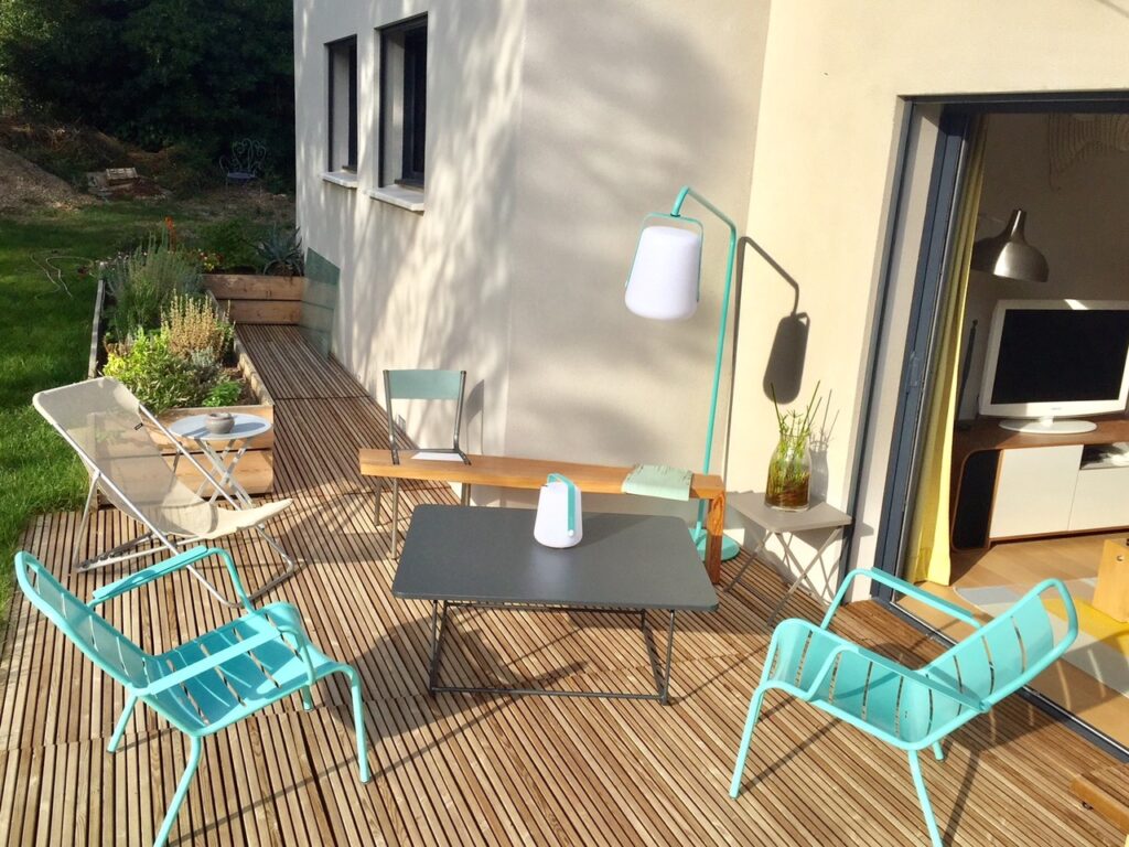terrasse en bois lattes